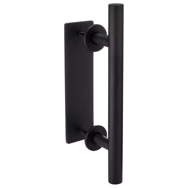 Barn Door Bar Pull With Flush Interior Finger Grip