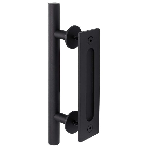 Barn Door Bar Pull With Flush Interior Finger Grip - Image 2