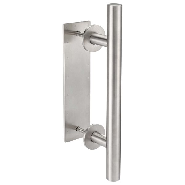 Barn Door Bar Pull With Flush Interior Finger Grip