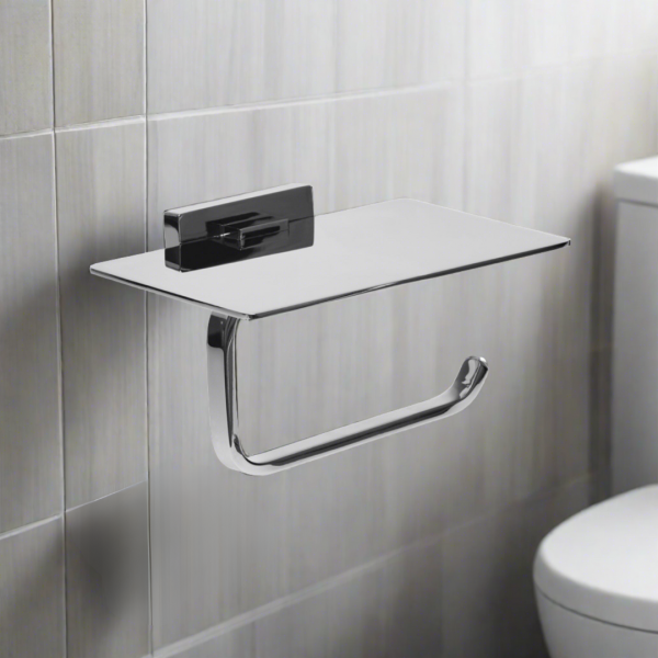 Amanda Toilet Paper Holder - Mirror Polished Chrome - Image 3