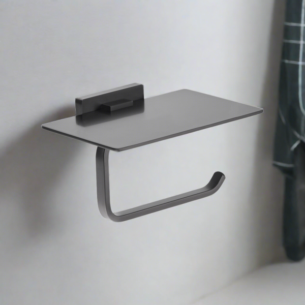 Amanda Toilet Paper Holder - Gun Metal - Image 5