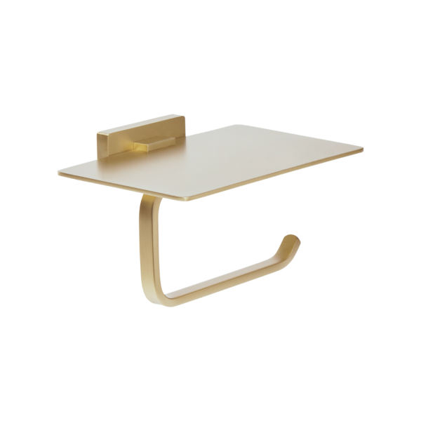 Amanda Toilet Paper Holder - Satin Brass Gold