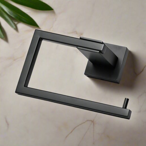 Aurora Toilet Paper Holder - Matte Black - Image 3