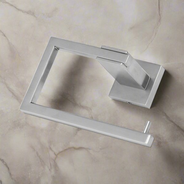 Aurora Toilet Paper Holder - Satin Silver - Image 4